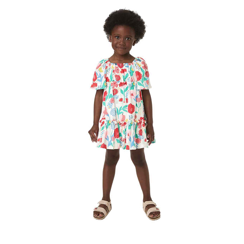 Marks & Spencer Pure Cotton Flower Print Dress - MSP3819ET77B