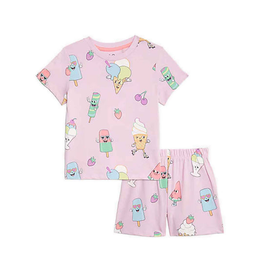 Marks & Spencer Pure Cotton Ice Cream Pyjamas - MSP4069E-T86