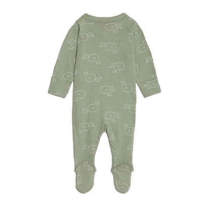 Marks & Spencer 3pk Pure Cotton Whale & Striped Sleepsuits - MSP4526S-T92