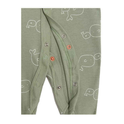 Marks & Spencer 3pk Pure Cotton Whale & Striped Sleepsuits - MSP4526S-T92