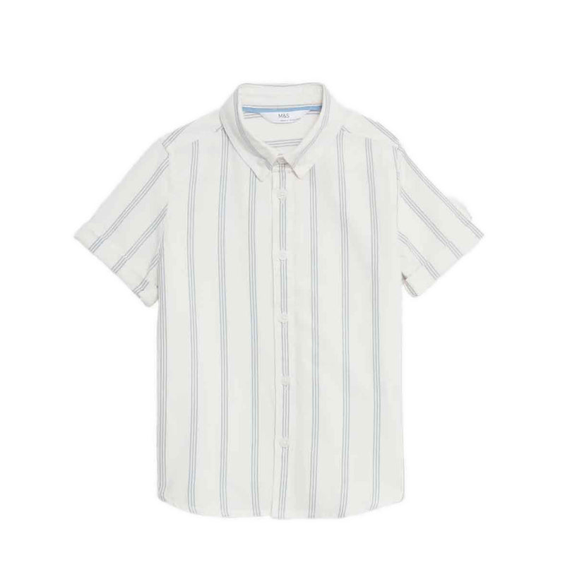 Marks & Spencer Pure Cotton Striped Shirt - MSP4904S-T88