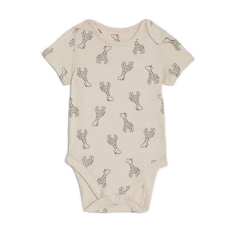 Marks Spencer 7pk Pure Cotton Giraffe Striped Bodysuits