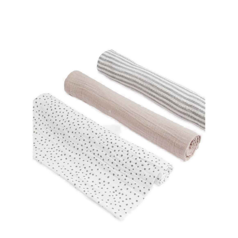 Marks & Spencer 3pk Pure Cotton Patterned Muslin Squares - MSP6648S-T92