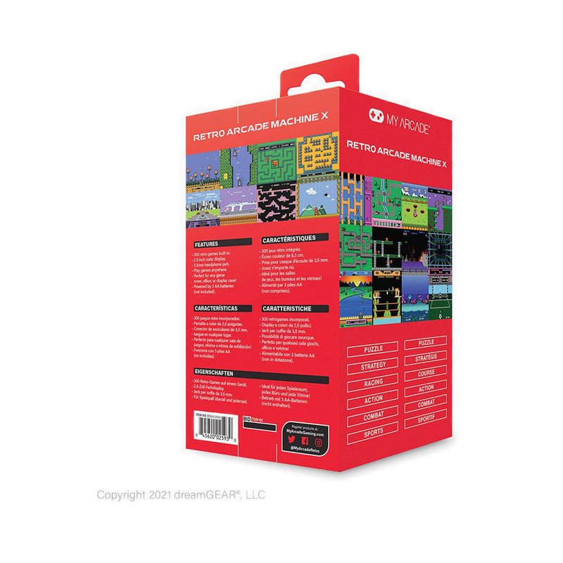 MY ARCADE  RETRO ARCADE MACHINE X (300 IN 1) - MYADGUN-2593