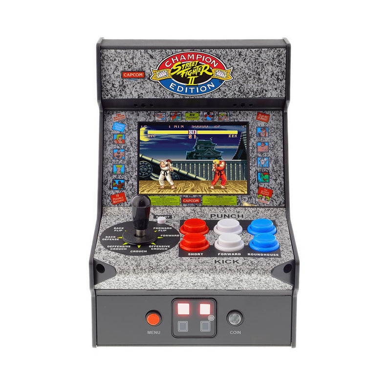 My Arcade Micro Player 7.5" Street Fighter 2 Champion Edition Collectible Retro (Premium Edition) - MYADGUNL-3283