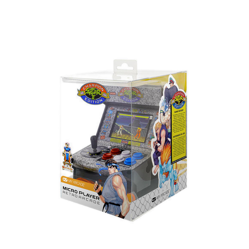 My Arcade Micro Player 7.5" Street Fighter 2 Champion Edition Collectible Retro (Premium Edition) - MYADGUNL-3283