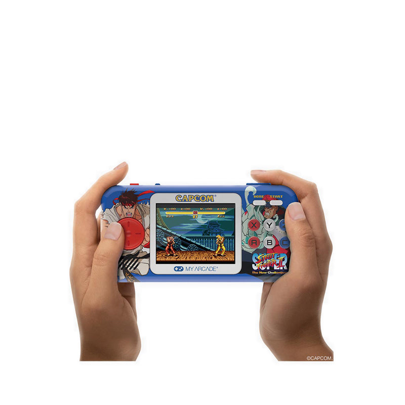 POCKET PLAYER PRO + TRAVEL CASE SUPER STREET FIGHTER II PORTABLE GAMING SYSTEM WITH CASE