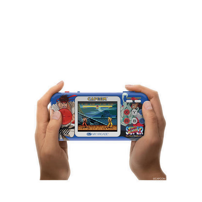 POCKET PLAYER PRO + TRAVEL CASE SUPER STREET FIGHTER II PORTABLE GAMING SYSTEM WITH CASE