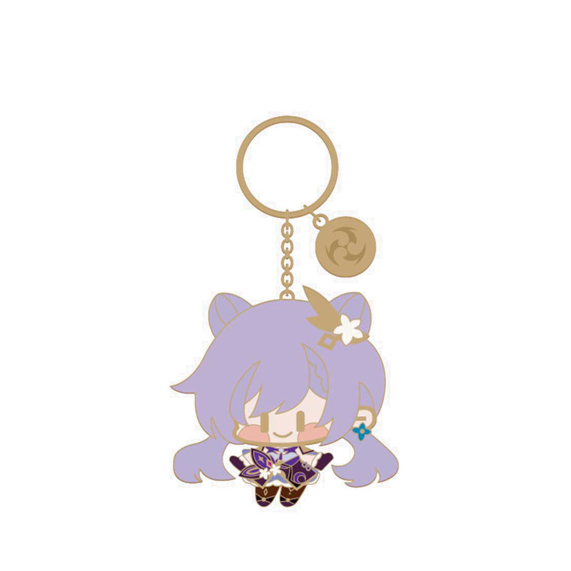 Nullset Genshin Impact Chibi Character Metal Keychain Keqing -NLS30403