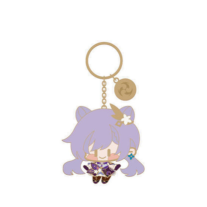 Nullset Genshin Impact Chibi Character Metal Keychain Keqing -NLS30403