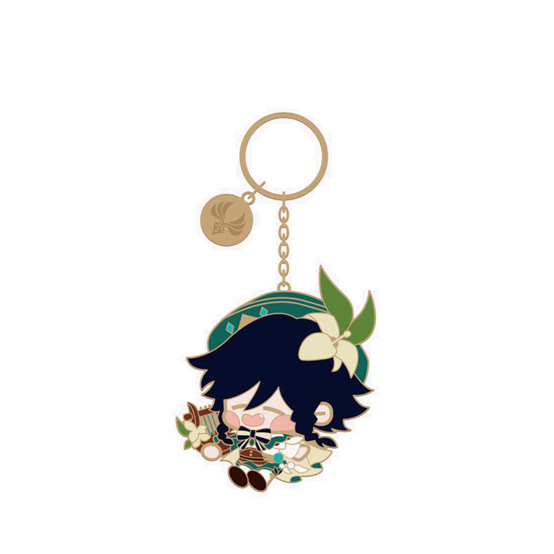 Nullset Genshin Impact Chibi Character Metal Keychain Venti -NLS86265
