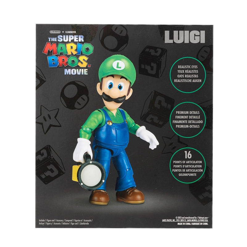 The Super Mario Bros Movie 5" Figure with Accessory – Luigi - NTM41717I