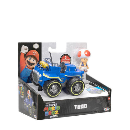 The Super Mario Bros Movie 2.5” Figure with Pull Back Racer – Toad - NTM41770I