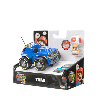 The Super Mario Bros Movie 2.5” Figure with Pull Back Racer – Toad - NTM41770I