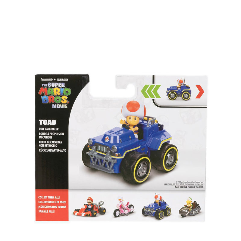 The Super Mario Bros Movie 2.5” Figure with Pull Back Racer – Toad - NTM41770I