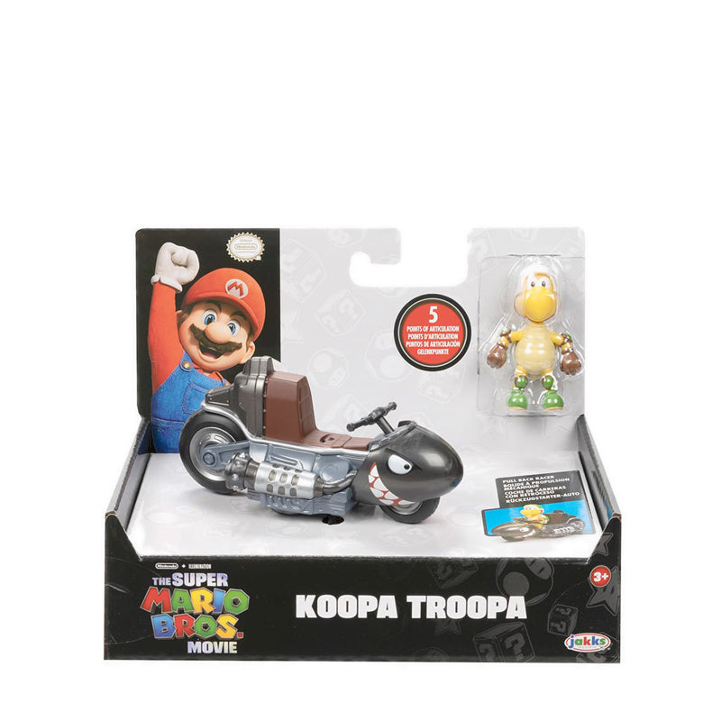The Super Mario Bros Movie 2.5” Figure with Pull Back Racer – Koopa Troopa - NTM41771I