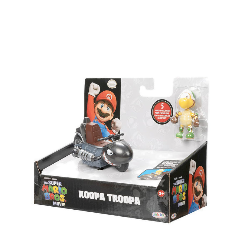 The Super Mario Bros Movie 2.5” Figure with Pull Back Racer – Koopa Troopa - NTM41771I