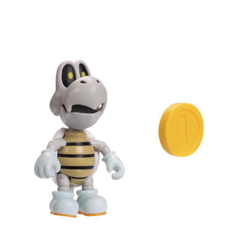 Nitendo Super Mario Nitendo  4In Fig Dry Bones W Coin - NTM41784I
