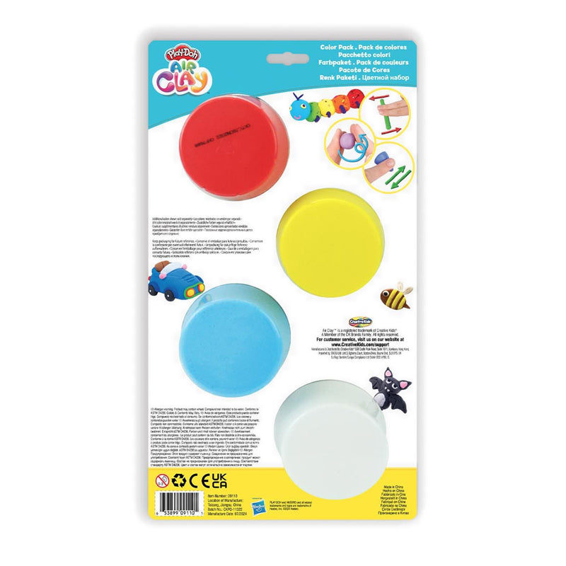 PlayDoh AIr Clay Color Pack (4 Containers) - PDC09110