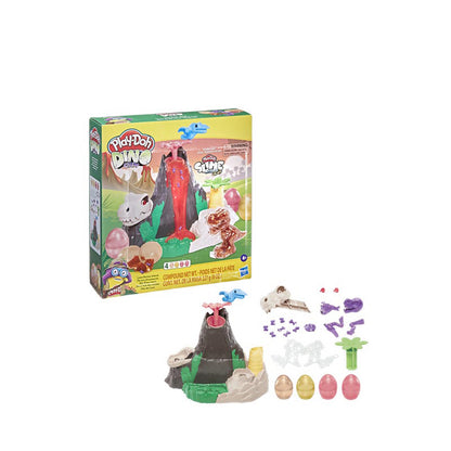 PlayDoh Slime Dino Crew Lava Bones Island Playset with HydroGlitz Compound  - PDOF1500