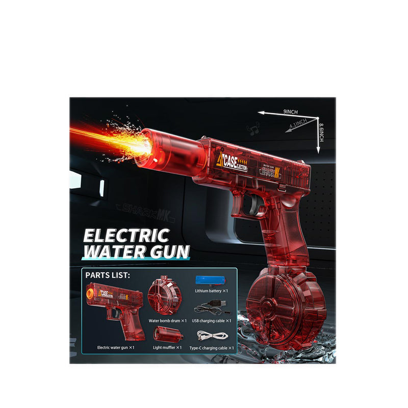 Playtime Fun Glock Water Blas Transparant Red - PFNCPS329012