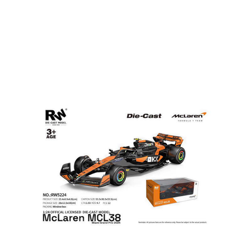 RW 1:24 Scale McLaren Formula 1 MCL38