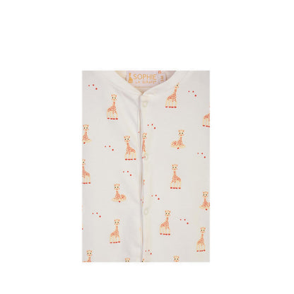 SOPHIE LA GIRAFE ROMPER SINGLE SNOW WHITE - SGF41002-027
