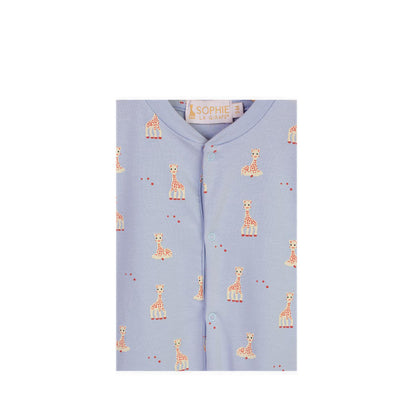 SOPHIE LA GIRAFE ROMPER SINGLE BLUE TINT - SGF41002-028