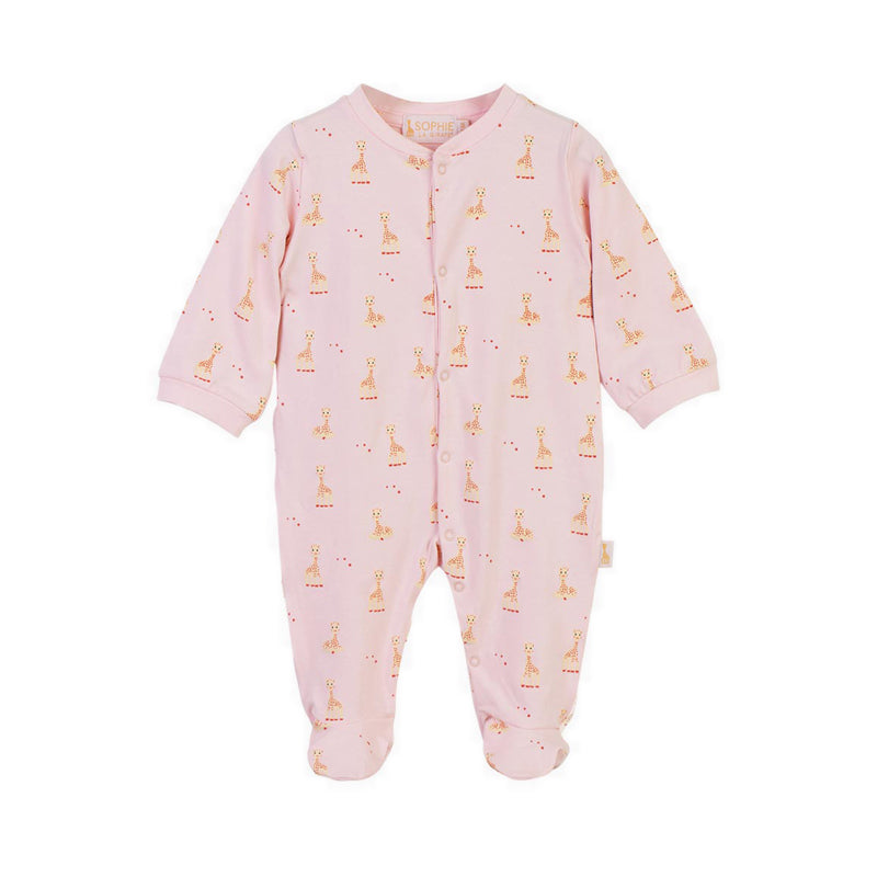 SOPHIE LA GIRAFE ROMPER SINGLE LIGHT PINK - SGF41002-029
