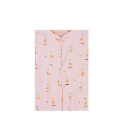 SOPHIE LA GIRAFE ROMPER SINGLE LIGHT PINK - SGF41002-029