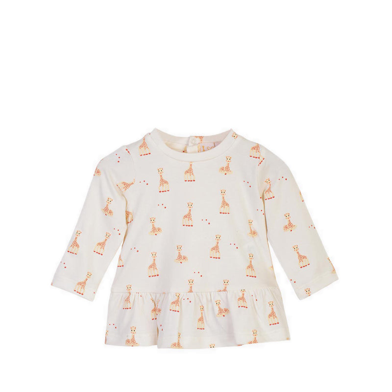 SOPHIE LA GIRAFE TOP TROUSER SNOW WHITE - SGF41003-027