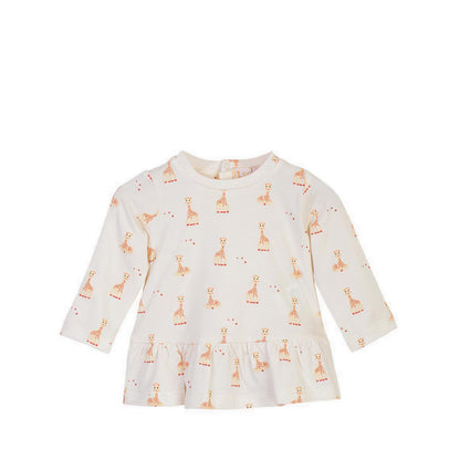 SOPHIE LA GIRAFE TOP TROUSER SNOW WHITE - SGF41003-027