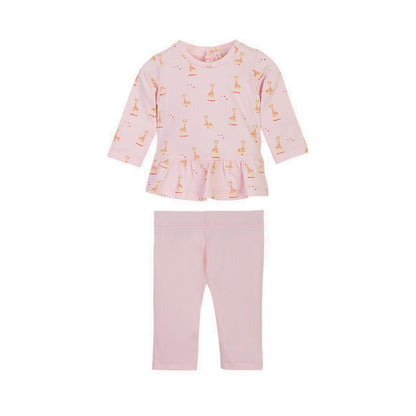SOPHIE LA GIRAFE TOP TROUSER LIGHT PINK - SGF41003-028