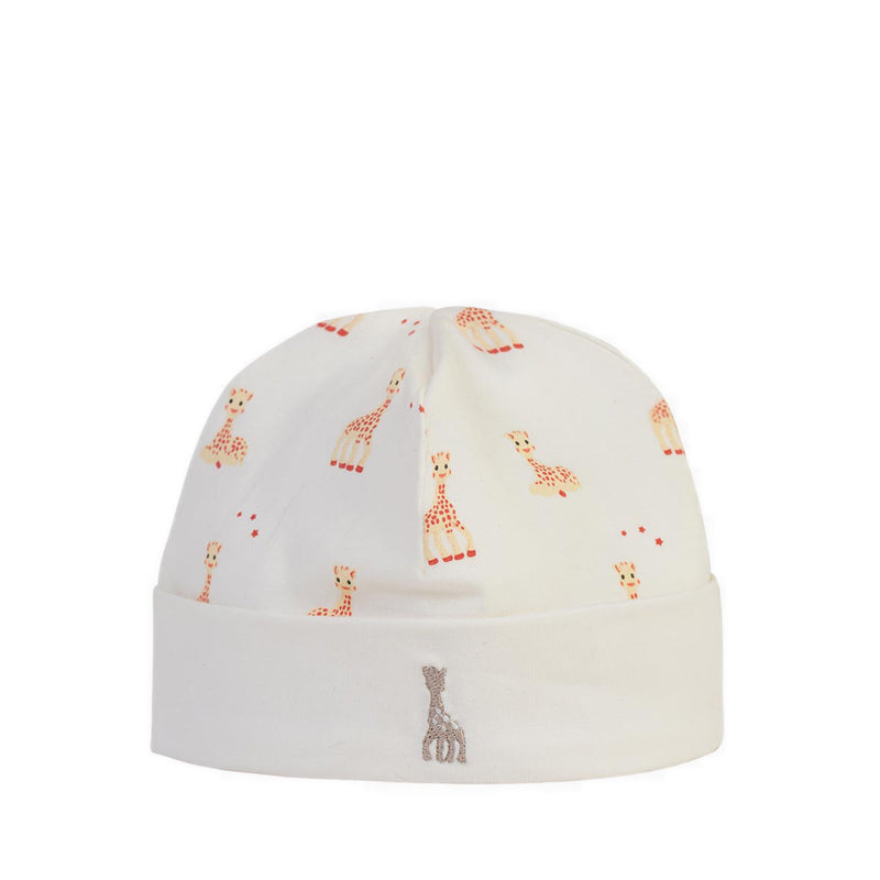 SOPHIE LA GIRAFE CAP PRINT EMBROIDER SNOW WHITE - SGF41006-027
