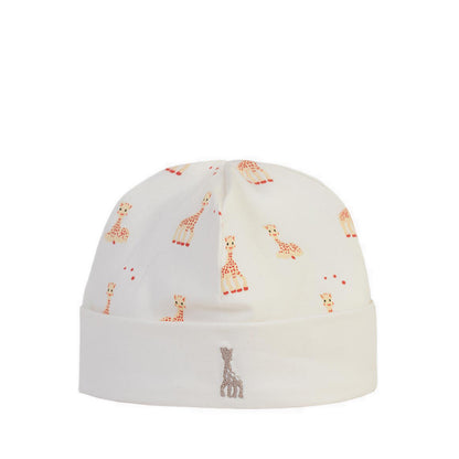 SOPHIE LA GIRAFE CAP PRINT EMBROIDER SNOW WHITE - SGF41006-027