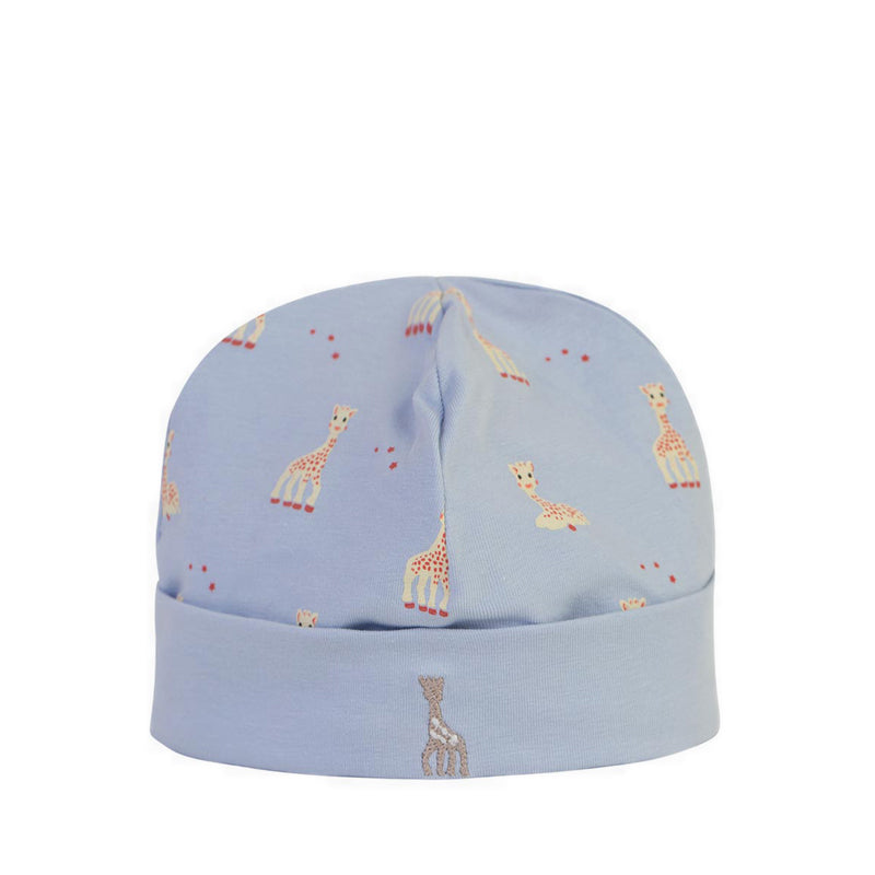 SOPHIE LA GIRAFE CAP PRINT EMBROIDER BLUE TINT - SGF41006-028
