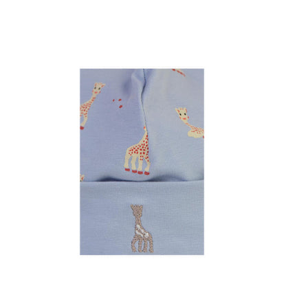 SOPHIE LA GIRAFE CAP PRINT EMBROIDER BLUE TINT - SGF41006-028