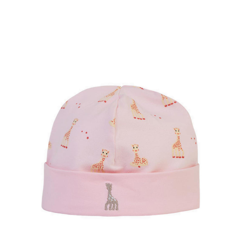 SOPHIE LA GIRAFE CAP PRINT EMBROIDER LIGHT PINK - SGF41006-029