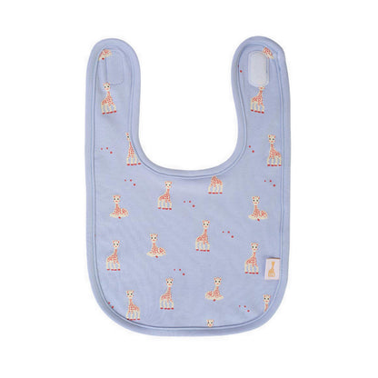 SOPHIE LA GIRAFE BIB LYCRA PRINT BLUE TINT ONE SIZE - SGF41007-027