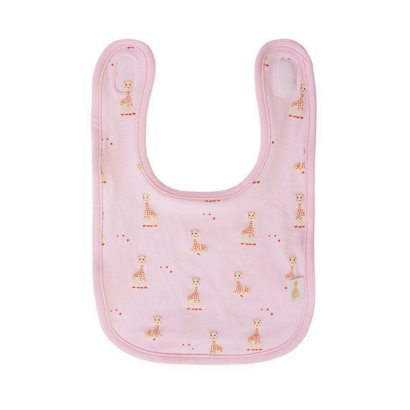 SOPHIE LA GIRAFE BIB LYCRA PRINT LIGHT PINK ONE SIZE - SGF41007-028