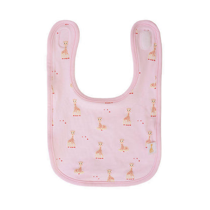 SOPHIE LA GIRAFE BIB LYCRA PRINT LIGHT PINK ONE SIZE - SGF41007-028