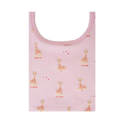 SOPHIE LA GIRAFE BIB LYCRA PRINT LIGHT PINK ONE SIZE - SGF41007-028