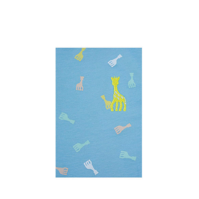 SOPHIE LA GIRAFE TSHIRT HEAVY BABY BLUE - SGF41606-027