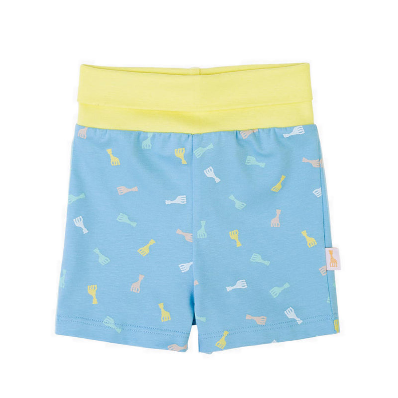 SOPHIE LA GIRAFE TSHIRT SHORT BABY BLUE - SGF41608-027