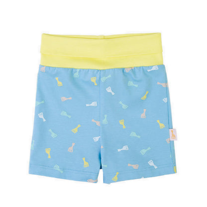 SOPHIE LA GIRAFE TSHIRT SHORT BABY BLUE - SGF41608-027