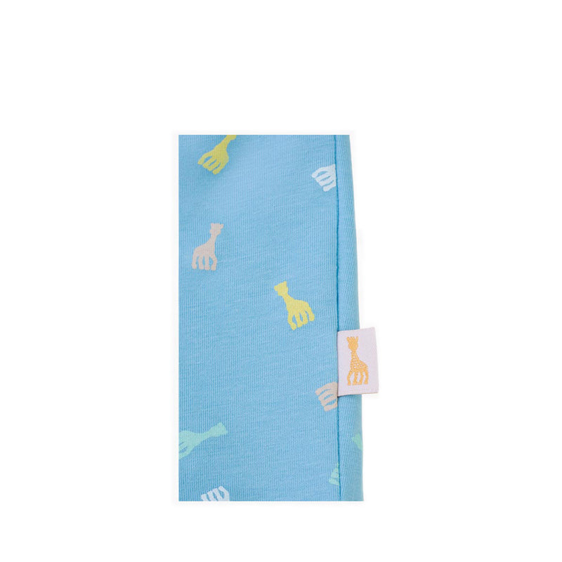 SOPHIE LA GIRAFE TSHIRT SHORT BABY BLUE - SGF41608-027