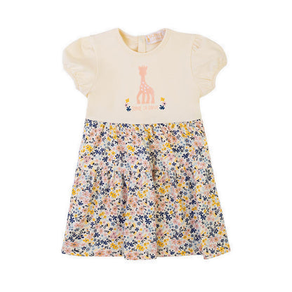 SOPHIE LA GIRAFE DRESS EMBROIDERY ANTIQUE WHITE - SGF43601-027
