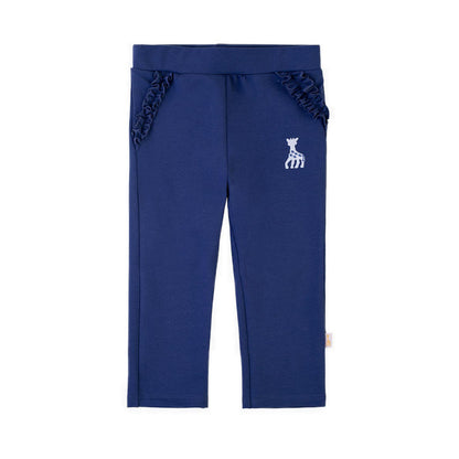 SOPHIE LA GIRAFE LEGGINGS EMBROIDERY CROWN BLUE - SGF43604-027