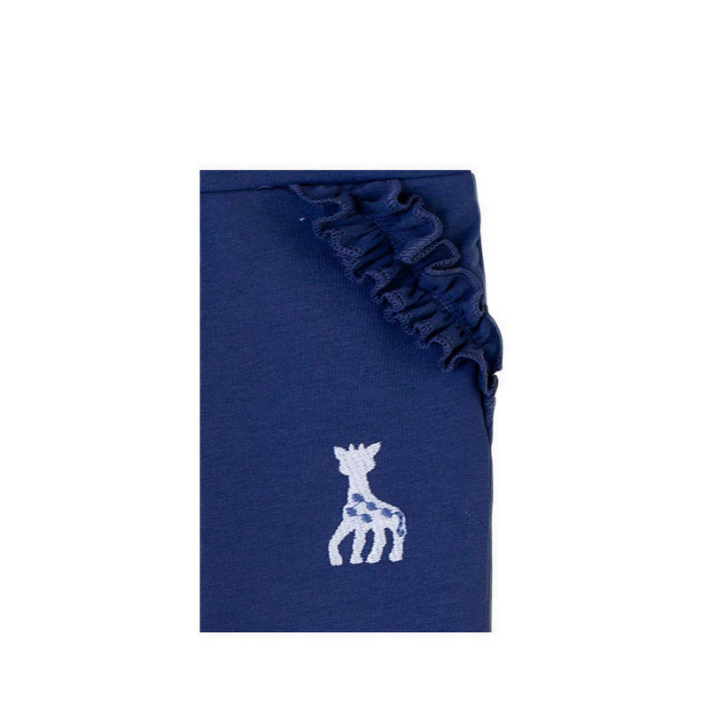 SOPHIE LA GIRAFE LEGGINGS EMBROIDERY CROWN BLUE - SGF43604-027