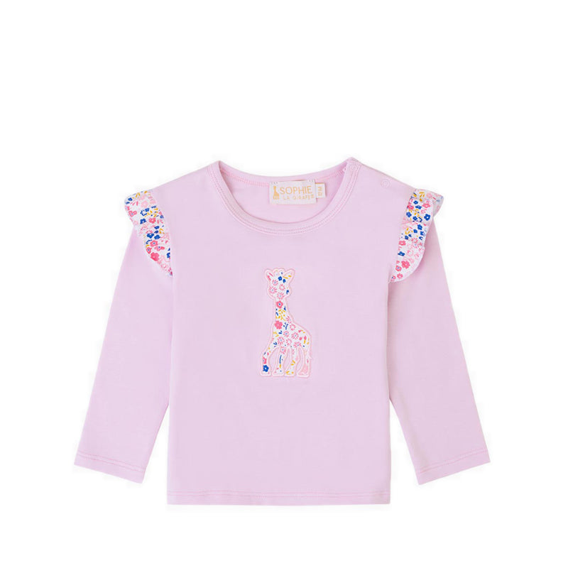 SOPHIE LA GIRAFE SHIRT EMBROIBROIDERY LILAC SNOW - SGF43606-027